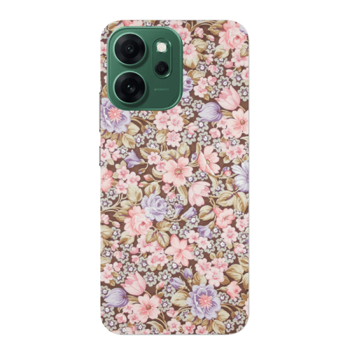 Oppo Reno 14 FS Blue Roses Transparent Silicone TPU Θήκη